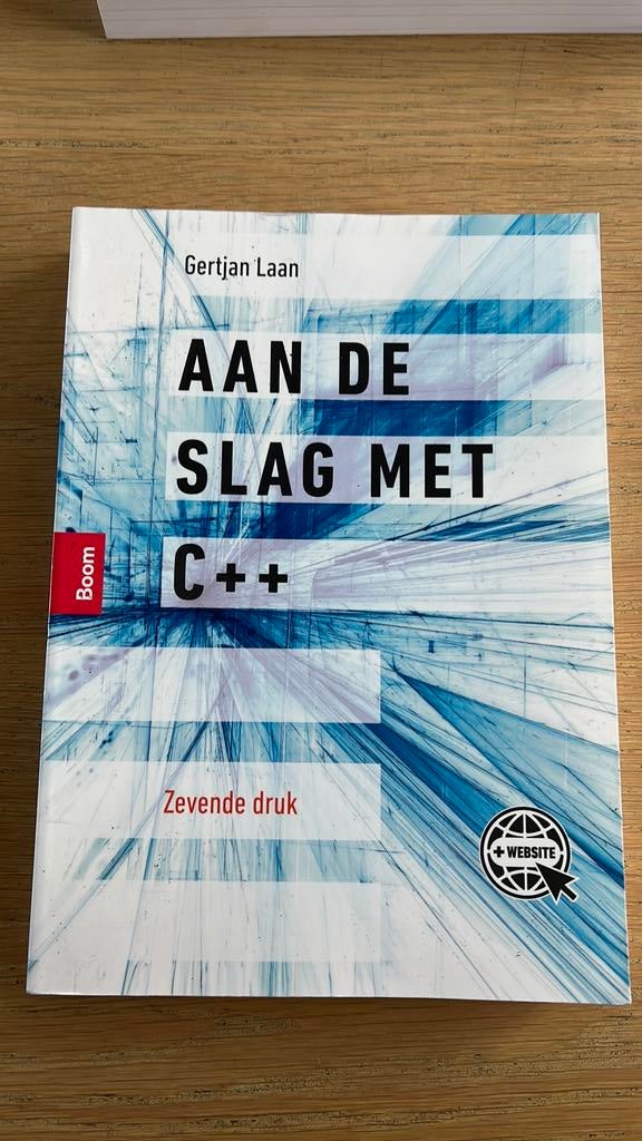 Aan de Slag met C++ (7e druk) - Gertjan Laan, Boeken, Informatica en Computer, Zo goed als nieuw, Programmeertaal of Theorie, Ophalen of Verzenden