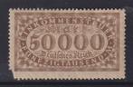 Duitsland Inkomstenbelasting 50.000 Mark Pl., Postzegels en Munten, Ophalen of Verzenden, Duitse Keizerrijk, Postfris