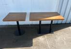9 stuks horeca restaurant cafe tafels middenpoot bruin, Ophalen