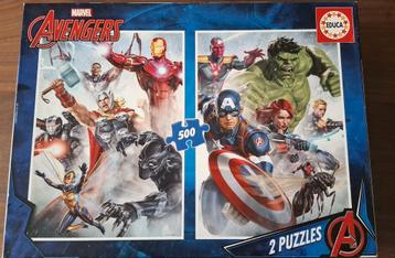 Marvel Avengers puzzels 500 stukjes beschikbaar voor biedingen