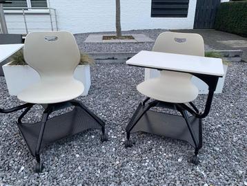 Bureaustoelen / mobiele stoel met tafel / nieuw 