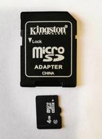 Goedkope micro sd kaart - 4gb met adapter, Audio, Tv en Foto, Fotografie | Geheugenkaarten, Nieuw, MicroSD, 4 GB, Smartphone