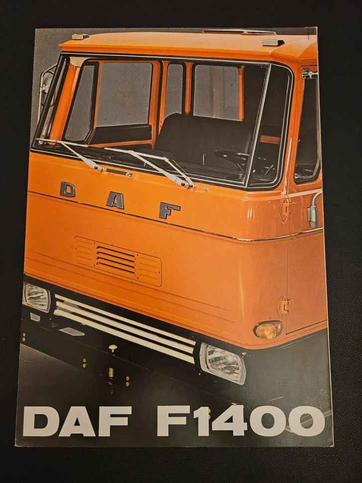 Brochure Daf F1400 1972, Boeken, Auto's | Folders en Tijdschriften, Zo goed als nieuw, Overige merken, Ophalen of Verzenden