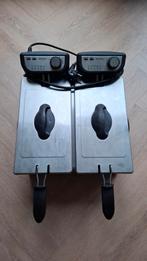 Dubbele frituurpan 2x 3L, 2 tot 3 liter, Ophalen, Gebruikt, Uitneembare binnenpan