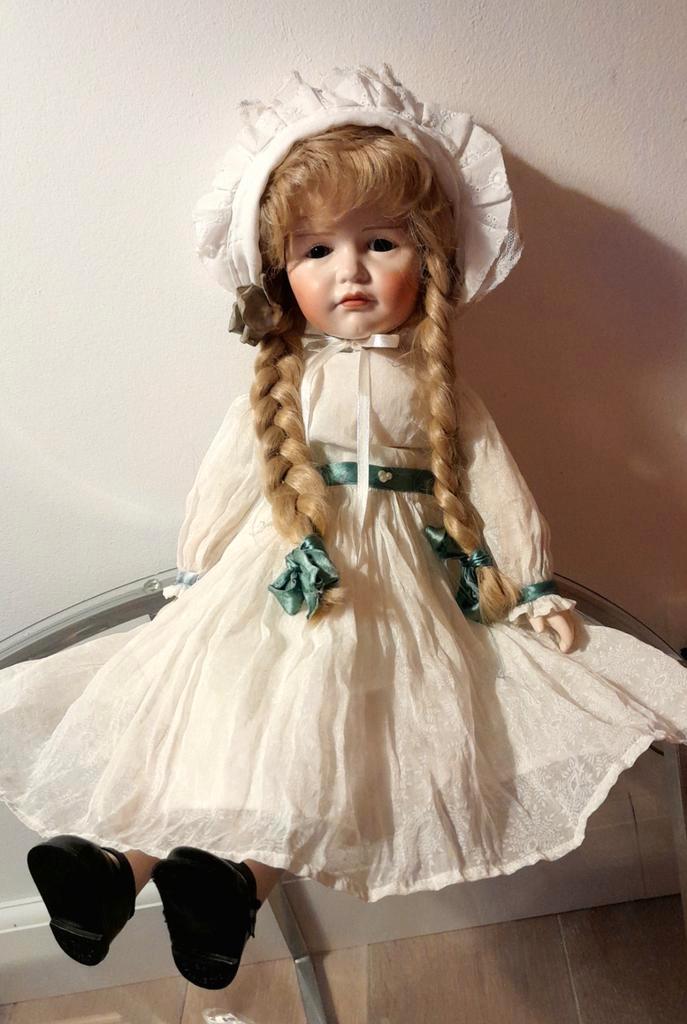 Oude pop K&R mooie karakterpop 48 cm, Verzamelen, Poppen, Gebruikt, Pop, Ophalen of Verzenden