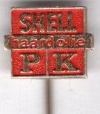 SHELL PK haardolie rood op koper speldje ( M_165 ), Verzamelen, Speldjes, Pins en Buttons, Verzenden, Nieuw, Transport, Speldje of Pin