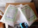 Art deco vitrage 3 sets vintage, Huis en Inrichting, Stoffering | Gordijnen en Lamellen, Ophalen, Wit, Nieuw, 200 cm of meer