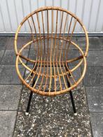Vintage bamboe stoel jaren 60 Rohe Noordwolde, Ophalen, Gebruikt, Bruin, Vintage