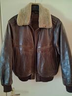 Leren Redskin Bomber Jack, Ophalen, Zo goed als nieuw, Maat 56/58 (XL), Bruin