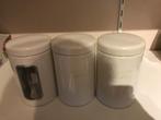 Brabantia Koffie thee suiker bussen de kleur Wit, Verzenden, Nieuw