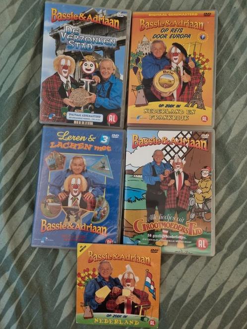 Diverse dvd's van Bassie en Adriaan, Cd's en Dvd's, Dvd's | Kinderen en Jeugd, Gebruikt, Ophalen