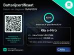 Kia Niro 64kWh 3-FASE/ SOH 100%/ EXECUTIVELINE/ LEER/ JBL/ D, Gebruikt, Zwart, 1712 kg, Blauw