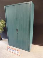 Nette groene roldeurkast / Aspa kantoorkast 120x47x195cm, Gebruikt, 100 tot 150 cm, Meerdere deuren, Ophalen of Verzenden