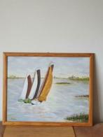 Schilderij zeilwedstrijd op de Friese meren Margriet Wijker, Antiek en Kunst, Kunst | Schilderijen | Klassiek, Ophalen