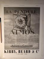 Jaeger -LeCoultre advertentie voor Atmos pendule uit 1939, Ophalen of Verzenden, Gebruikt, Reclamebord