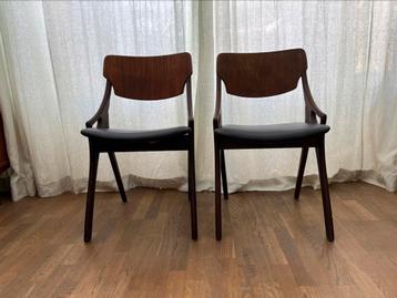 Scandinavisch design Arne Hovmand eetkamerstoelen set. beschikbaar voor biedingen
