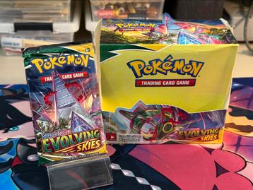 Evolving Skies Booster Pack (Sealed) + Lege Booster Box beschikbaar voor biedingen