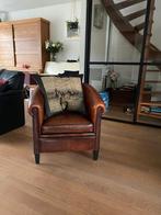 Chesterfield Fauteuil, Huis en Inrichting, Ophalen, Gebruikt, 75 tot 100 cm, Leer