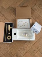 Wasbak met toebehoren goud - Nieuw in doos!, Ophalen, Nieuw