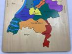 Nederland Nederlandse provincies houten puzzel educatief, Postbus 64461, Brunssum, Nederland, Verzenden, Kenduseditemsinfo@gmail.com