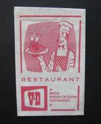 7910 Breda Bergen op Zoom Oosterhout - Restaurant V&D, Verzamelen, Ophalen of Verzenden, Nederland