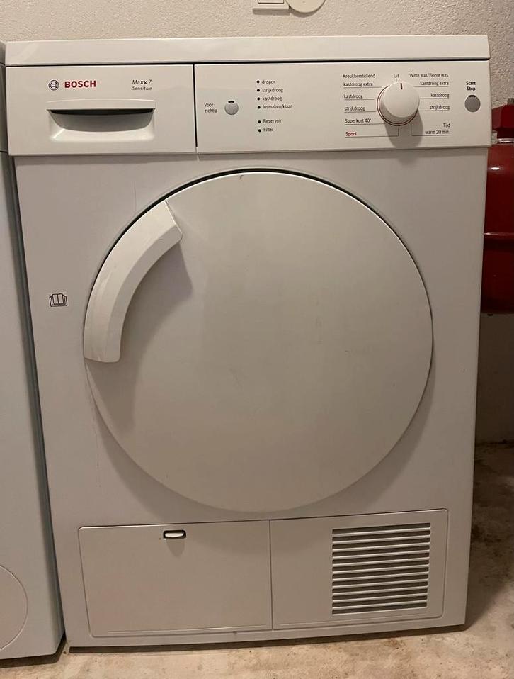 Bosch Maxx 7 sensitive condens wasdroger, Witgoed en Apparatuur, Wasdrogers, Gebruikt, Condens, Voorlader, 6 tot 8 kg, 85 tot 90 cm