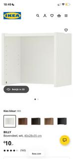 2x billy bovendeel ikea, Ophalen, 50 tot 100 cm, Zo goed als nieuw, Minder dan 100 cm