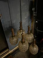Vintage Deense hanglamp, jaren '60 design, Ophalen, Gebruikt, Glas, Minder dan 50 cm