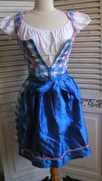 tiroler dirndl jurk en schort maat 34 nr FF 937, Kleding | Dames, Carnavalskleding en Feestkleding, Verzenden, Zo goed als nieuw