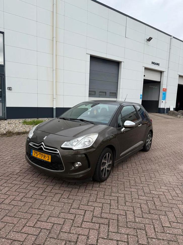 Citroën DS3 1.6 Hdif 2012 Bruin NAVI/CLIMA LEERBEKLEDING, Auto's, Citroën, Bedrijf, DS3, Diesel, B, Hatchback, Handgeschakeld