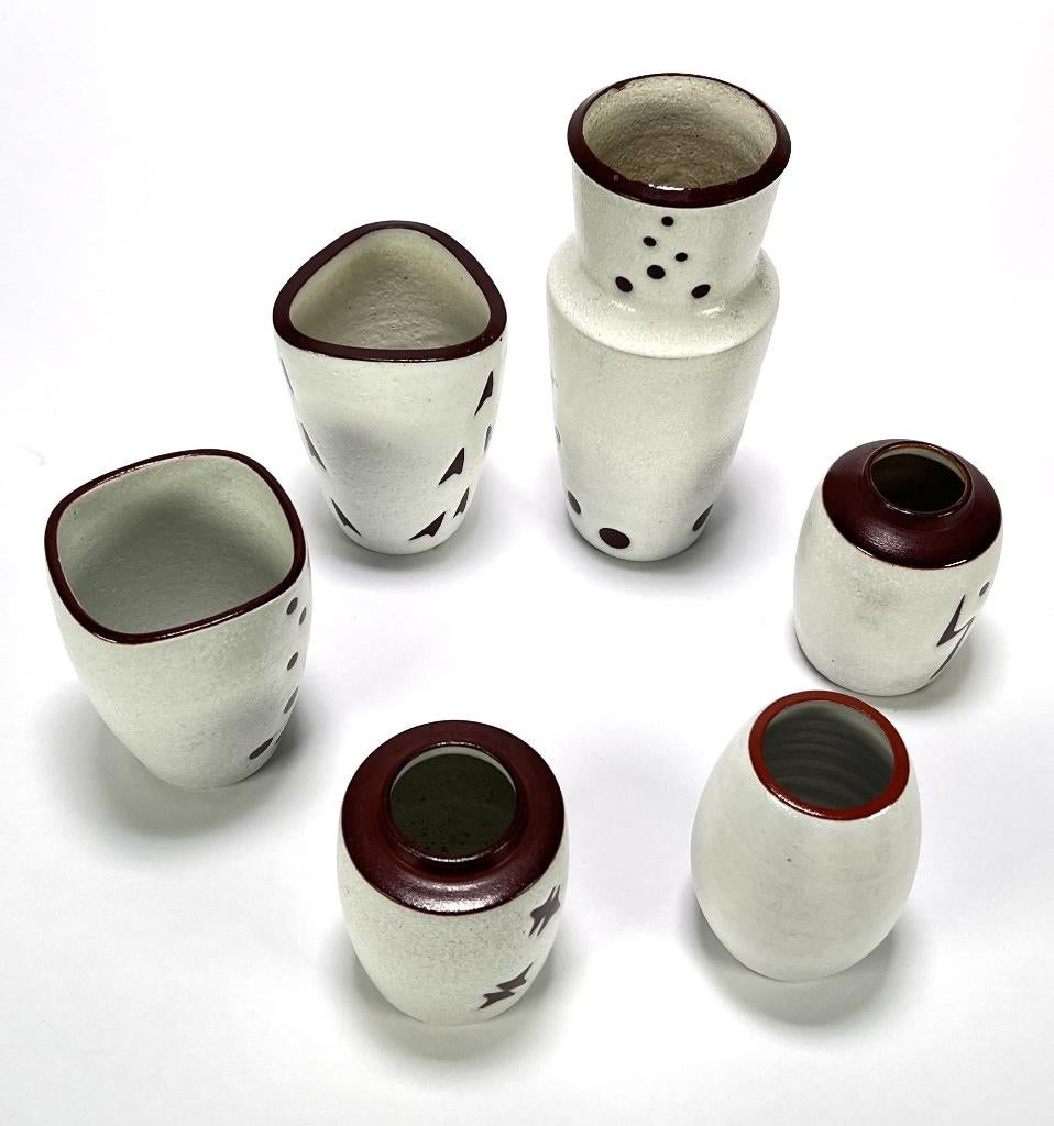 175. Vazen, Potterie Ravelli, midden 20e eeuw, Ophalen of Verzenden