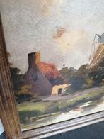 OUD CA 1925 OLIEVERF OP PANEEL 42X51 CM MOOIE STAAT, Ophalen of Verzenden
