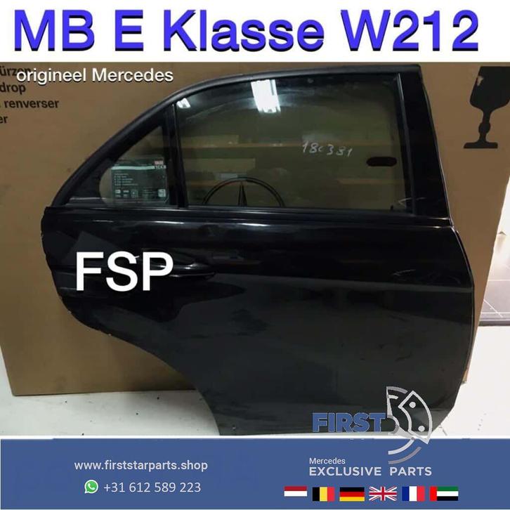 W212 deur rechts achter Mercedes E Klasse 2009-2016 sedan po, Auto-onderdelen, Carrosserie en Plaatwerk, Deur, Mercedes-Benz, Gebruikt