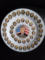 aardewerke bordje met foto s presidenten van amerika, Ophalen