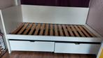 IKEA bedbank met lades, losstaand hoofdeinde met kast., Huis en Inrichting, Ophalen, Gebruikt, Eenpersoons, Wit