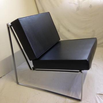 2 Vintage Kho Liang le Model 024 Artifort Fauteuils Zwart beschikbaar voor biedingen