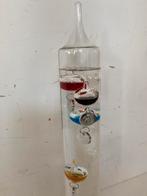 Glazen Galileo staande thermometer , jaren 80, Binnenthermometer, Gebruikt, Ophalen of Verzenden