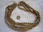 1.  Schitterende oude ketting,  MONET,  60 cm., Sieraden, Tassen en Uiterlijk, Antieke sieraden, Ophalen