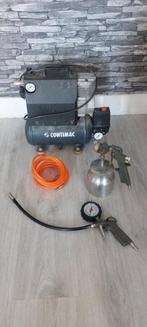 Contimac Compressor 'Handy' op 230V, incl. accessoires, Doe-het-zelf en Verbouw, Compressors, Ophalen, Mobiel, Gebruikt, 6 tot 10 bar