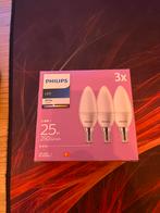 Philips LED White 3000K E14 3 stuks, Led-lamp, Minder dan 30 watt, E14 (klein), Ophalen of Verzenden