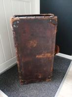 Vintage oude leren koffer decoratie, Antiek en Kunst, Ophalen