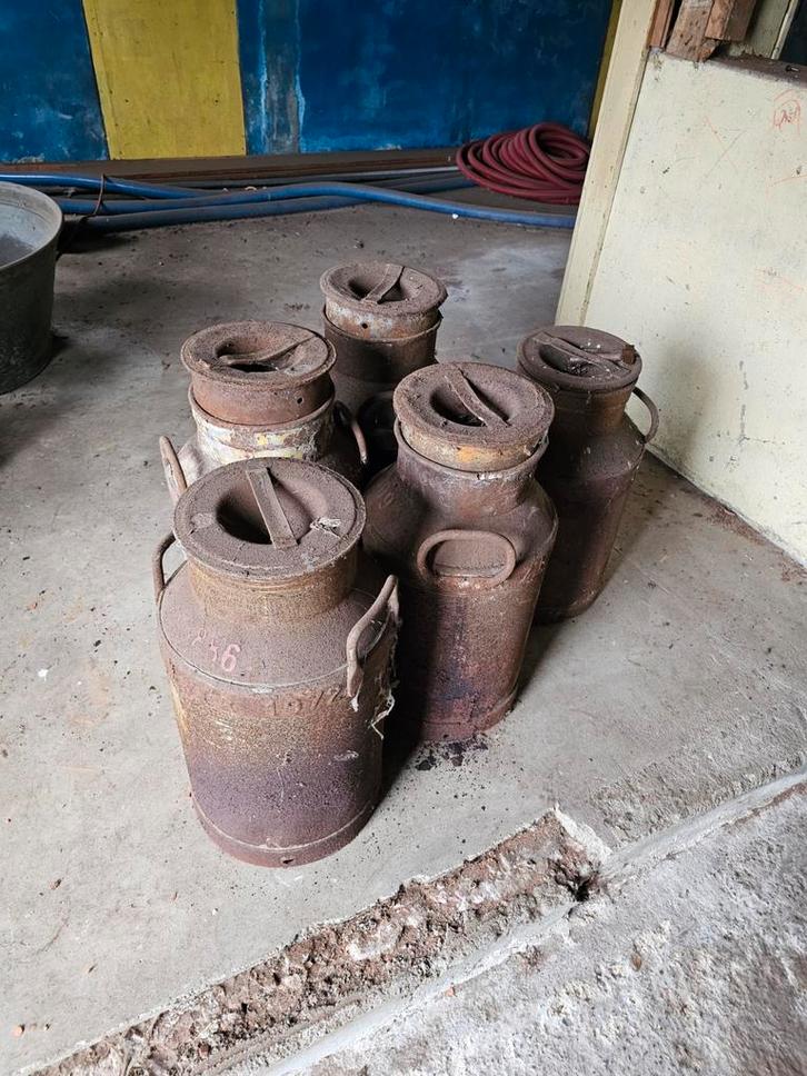 Oude Melkbussen - Set van 5, Antiek en Kunst, Antiek | Overige Antiek, Ophalen of Verzenden