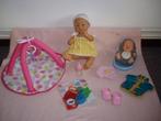 new baby born pop met speelkleed en acc, Kinderen en Baby's, Speelgoed | Poppen, Ophalen of Verzenden, Zo goed als nieuw, Babypop