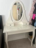 Kaptafel met glasplaat, Huis en Inrichting, Tafels | Kaptafels, Ophalen, Gebruikt, 50 tot 100 cm, Minder dan 100 cm