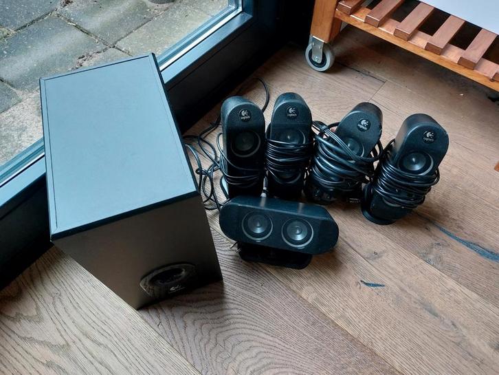 Logitech 5.1 Surround Sound Systeem x530, Audio, Tv en Foto, Luidsprekers, Gebruikt, Complete surroundset, Minder dan 60 watt