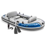 Intex Excursion 4 Boot Set met fluister motor  en accu., Watersport en Boten, Kano's, Nieuw, Overige typen, Ophalen of Verzenden