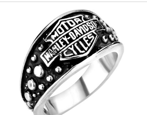 Harley-Davidson ring # SALE #, Sieraden, Tassen en Uiterlijk, Ringen, Nieuw, Heer, Zilver, IJzer of Staal, Verzenden