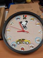 Kinderklok Autosport - Nieuw in verpakking, Ophalen of Verzenden, Nieuw, Analoog, Wandklok