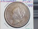 Rijksdaalder 1937 Wilhelmina, Postzegels en Munten, Munten | Nederland, Zilver, Ophalen of Verzenden, Koningin Wilhelmina, Losse munt