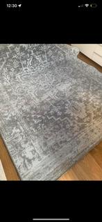 Mooi grijs vloerkleed met patroon, 170x230. Laagpolig, 200 cm of meer, Ophalen of Verzenden, Zo goed als nieuw, Grijs